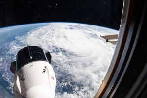 Hurricane Milton is pictured as a category 4 storm in the Gulf of Mexico